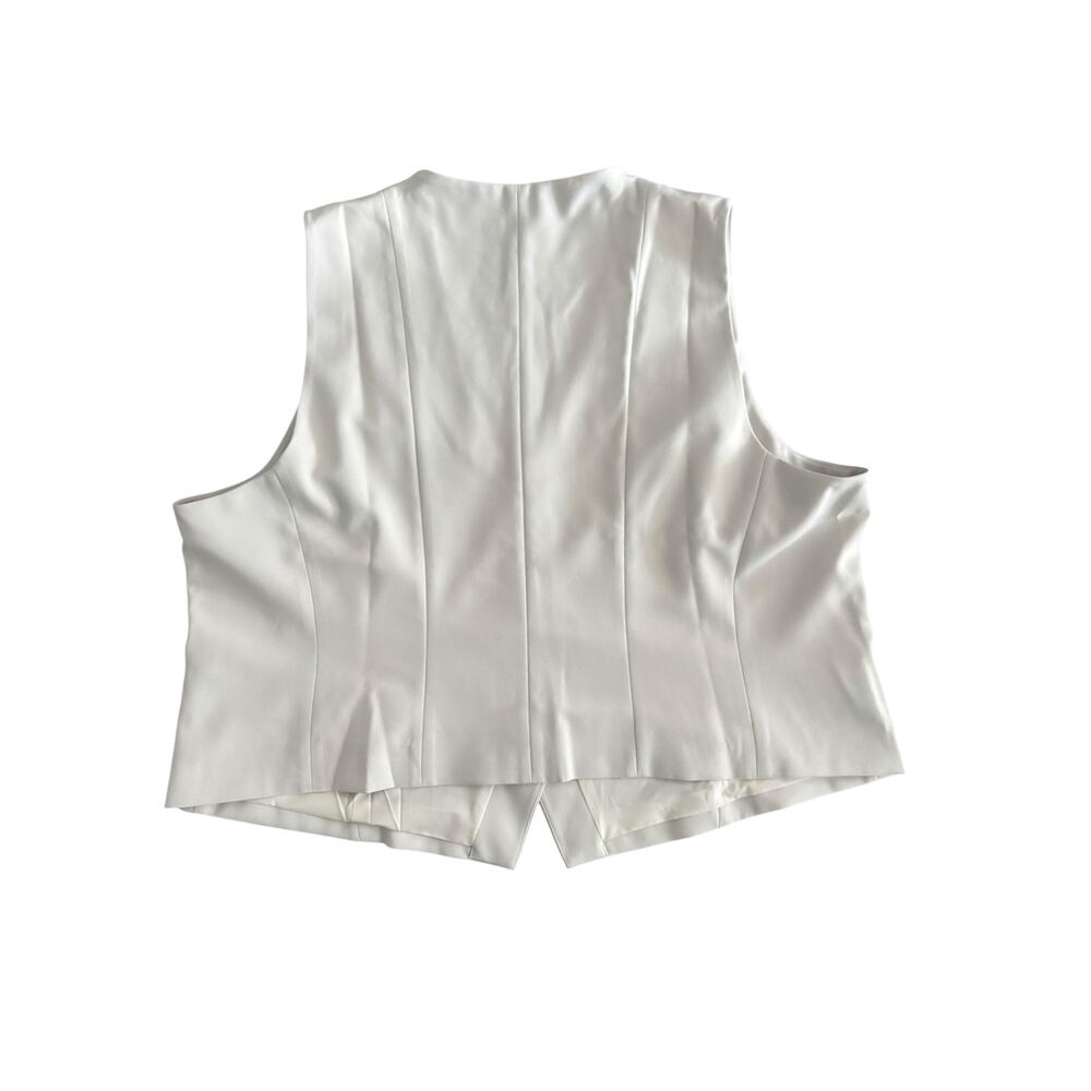 SPANX CAREFREE CREPE VEST IN PARCHMENT NWT PLUS SIZE 3XL - Picture 6 of 11